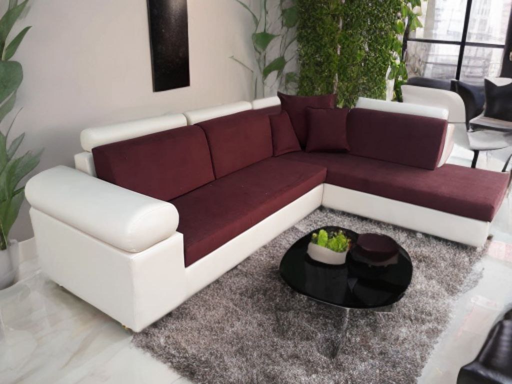 Modern L-shaped sectional sofa